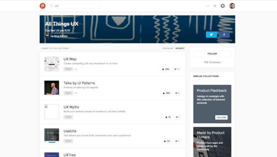 Product Hunt能找到最新的資源